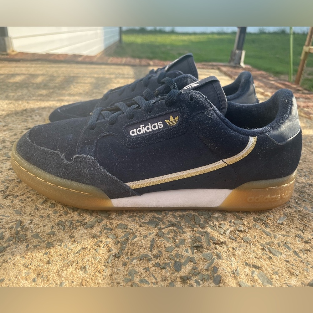 Women’s Adidas Navy Blue Continental 80 Suede Sneakers - Picture 7 of 10